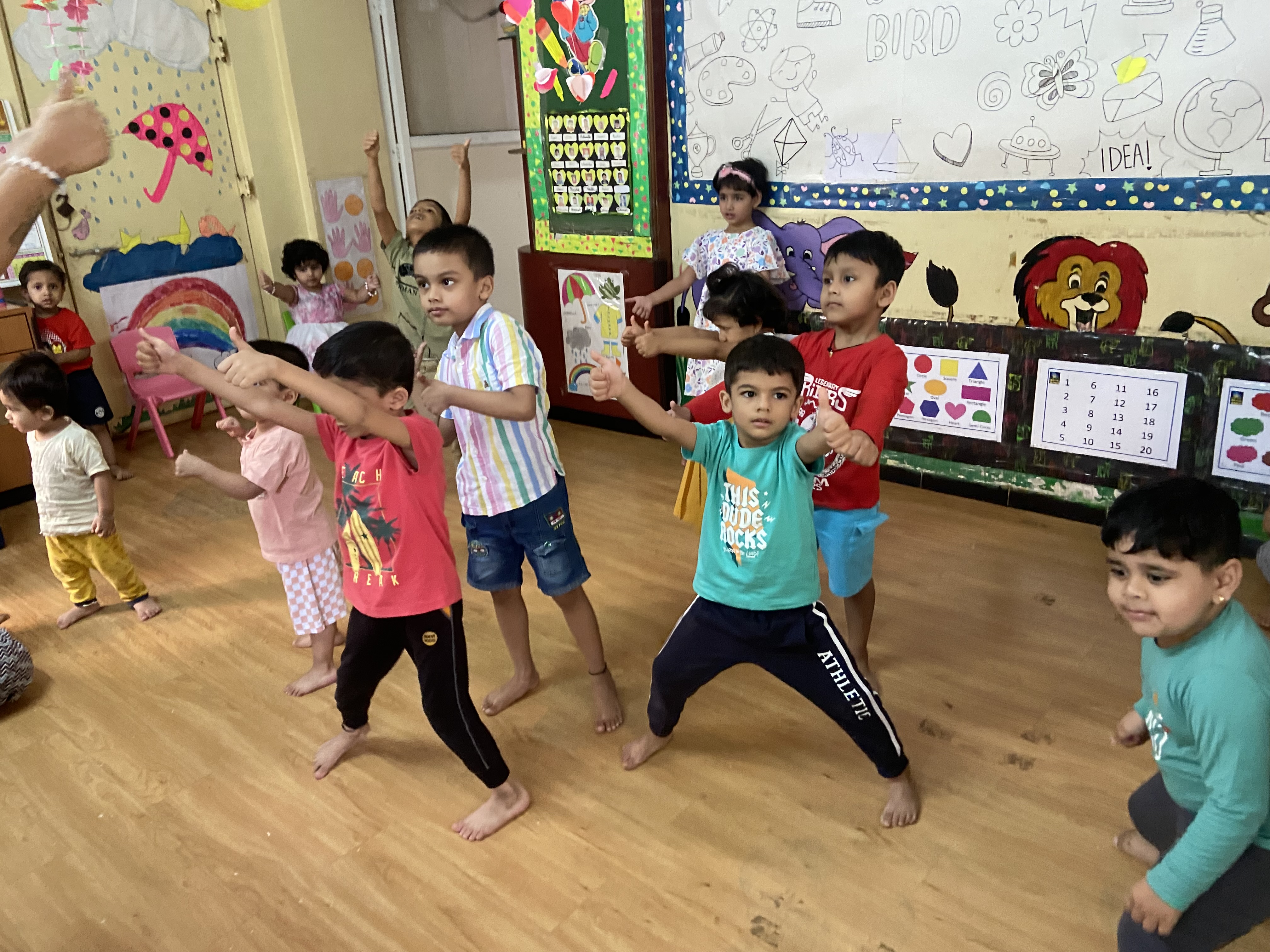 Fun activities at preschool